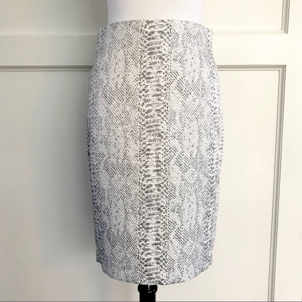 Ann Taylor Snake Animal Print Pencil Skirt. Size 2